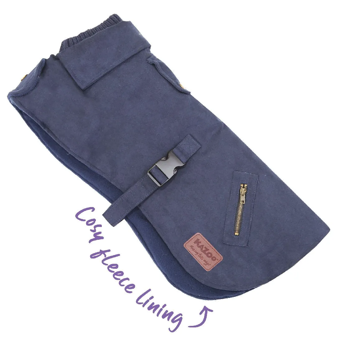 1 Pet X Kazoo Dog Rug Blue Gum Coat Navy