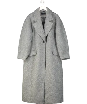 ASOS Chuck On Cosy Boucle Coat In Grey UK L