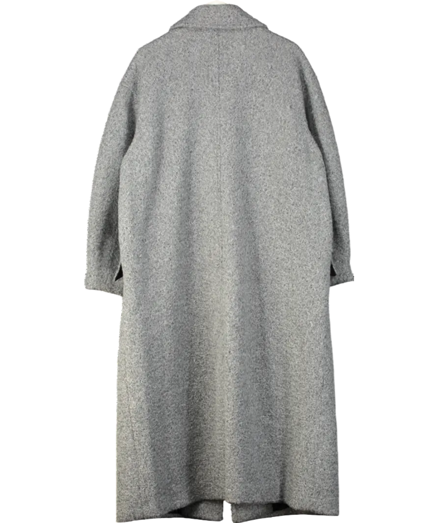 ASOS Chuck On Cosy Boucle Coat In Grey UK L