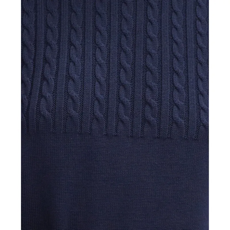 Barbour Stitch Guernsey Knit Ladies Dress - Navy