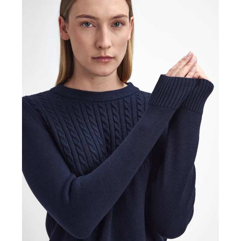 Barbour Stitch Guernsey Knit Ladies Dress - Navy