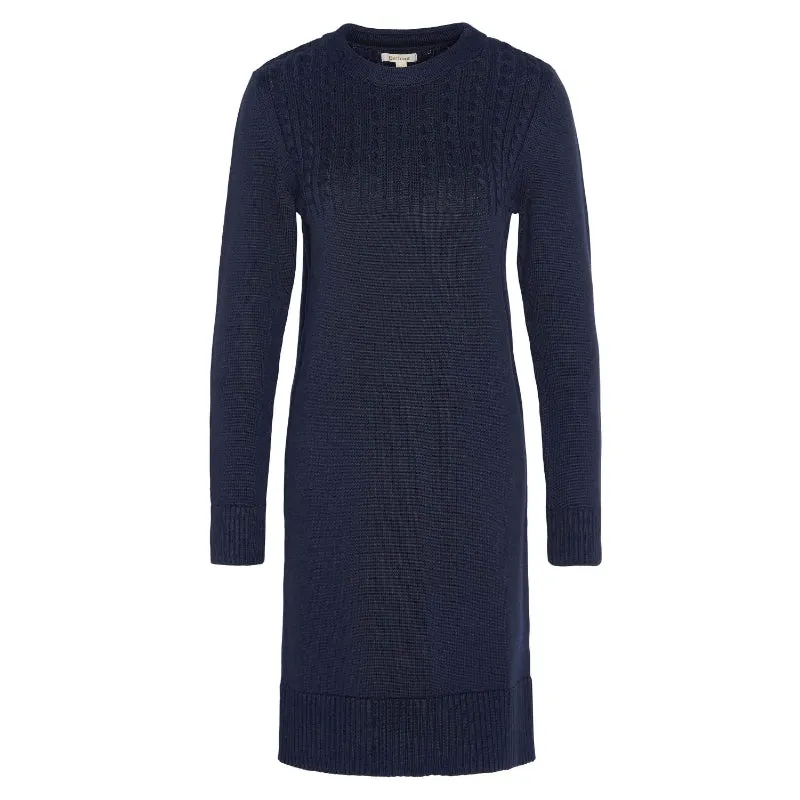Barbour Stitch Guernsey Knit Ladies Dress - Navy