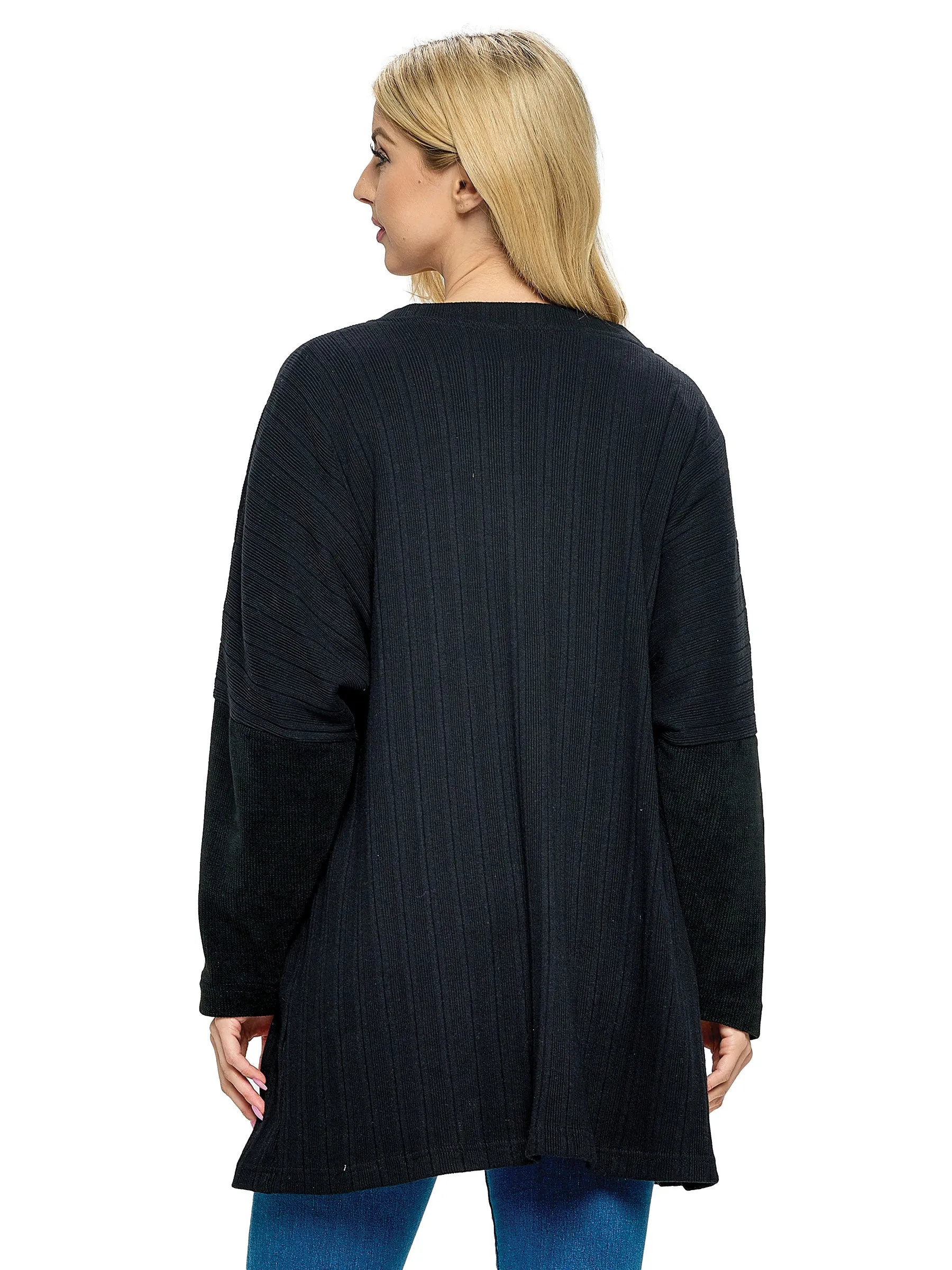 Cardigan Oversized Casual Ribbed
