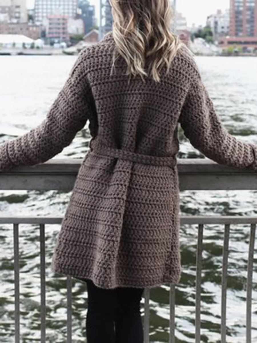 Casual Loose Long Coat Knitted Cardigan