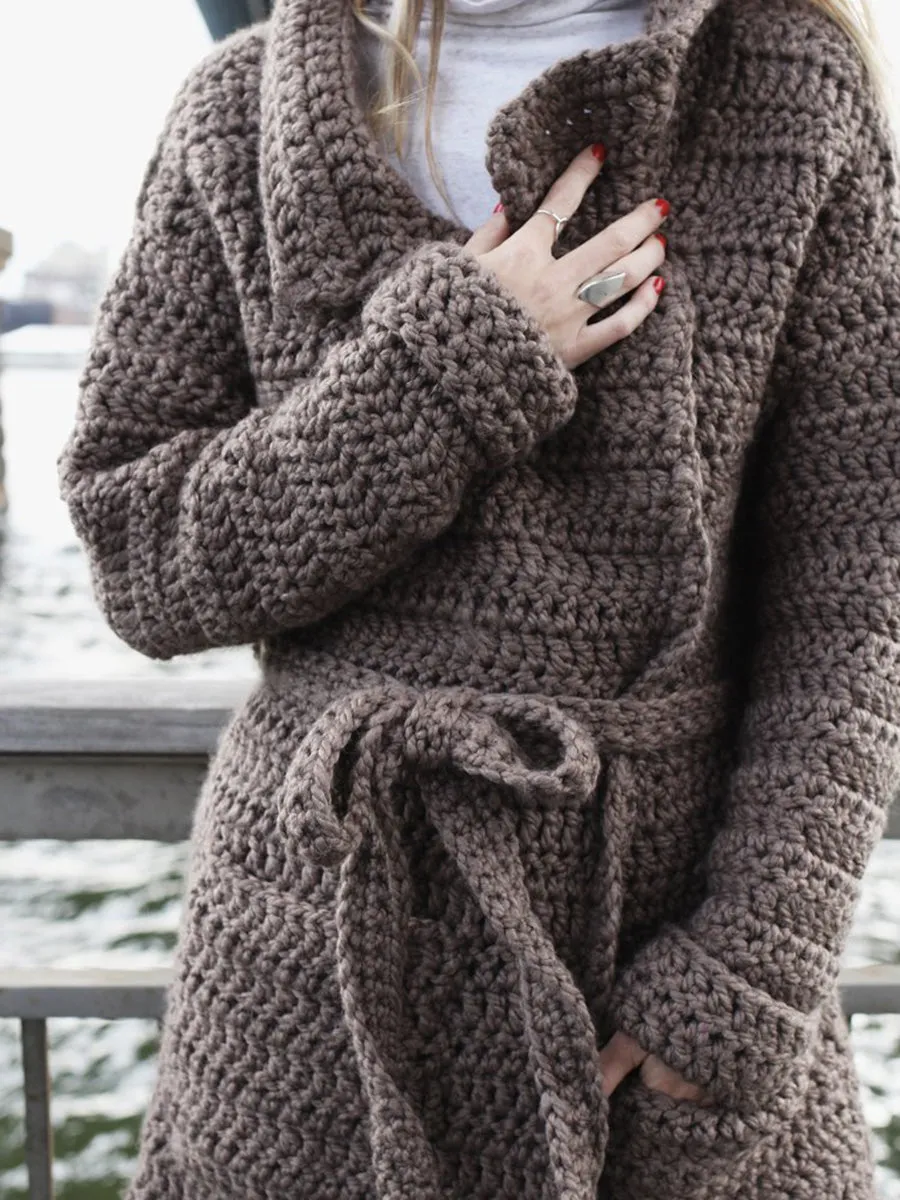 Casual Loose Long Coat Knitted Cardigan