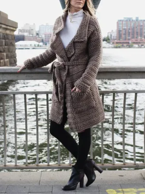 Casual Loose Long Coat Knitted Cardigan