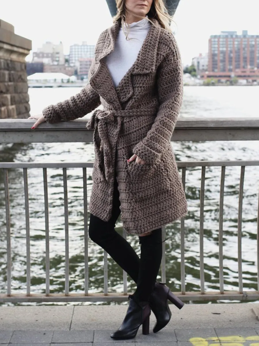 Casual Loose Long Coat Knitted Cardigan