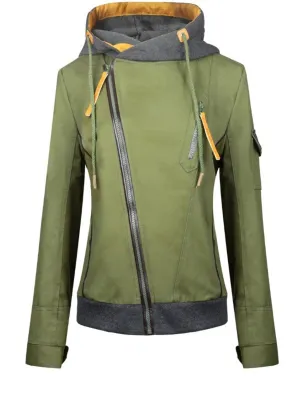 Casual Loose Long Sleeve Hooded Jacket