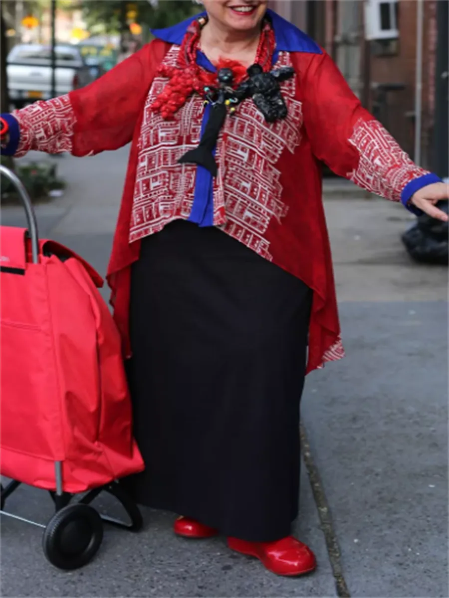 Casual Women'S Retro Printed Ethnic Jacket