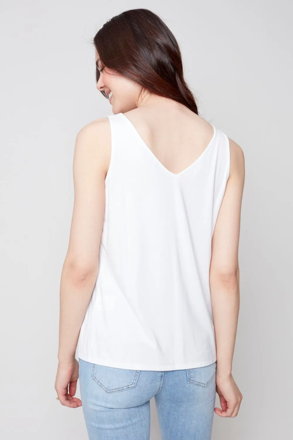 Charlie B Cami C1243SPK-W White