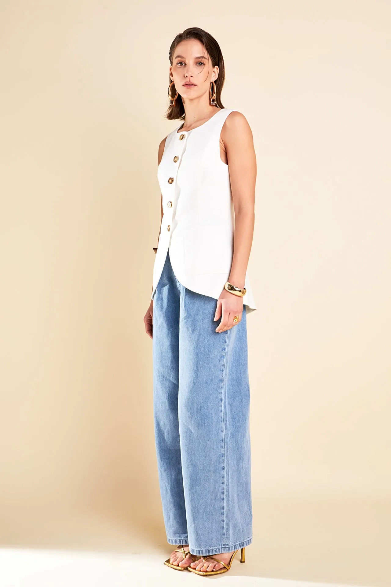 English Factory - Linen Waistcoat