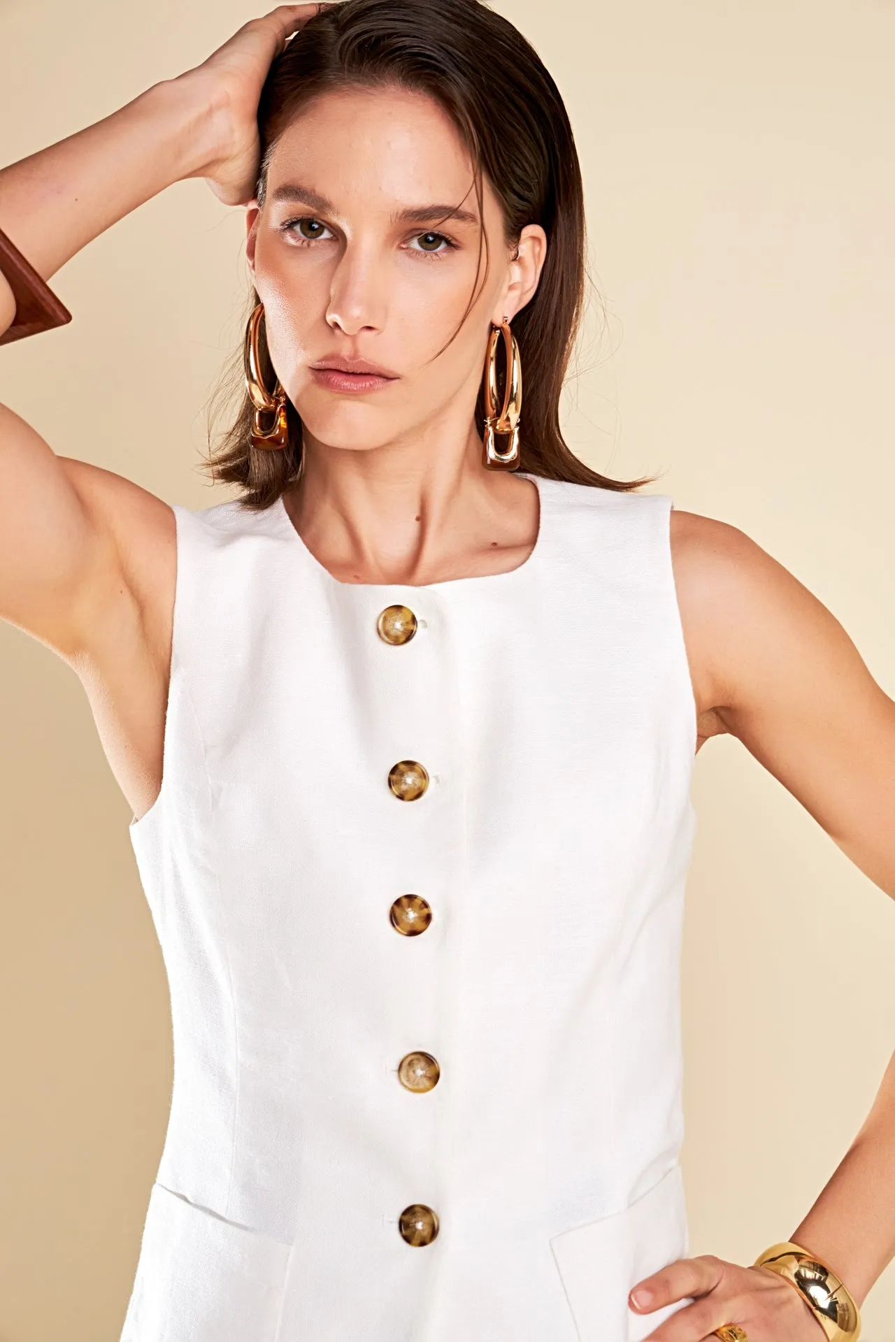 English Factory - Linen Waistcoat