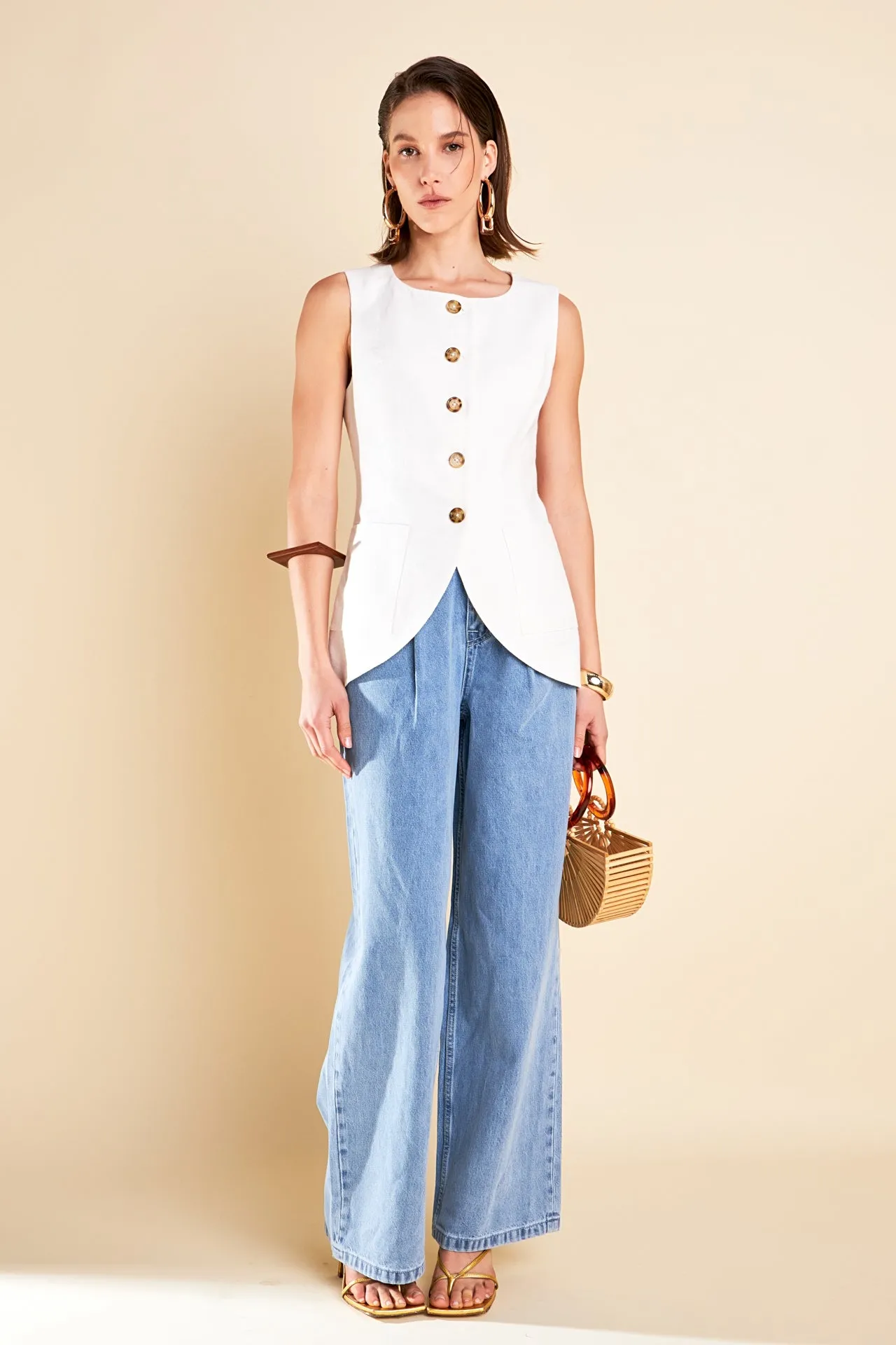 English Factory - Linen Waistcoat