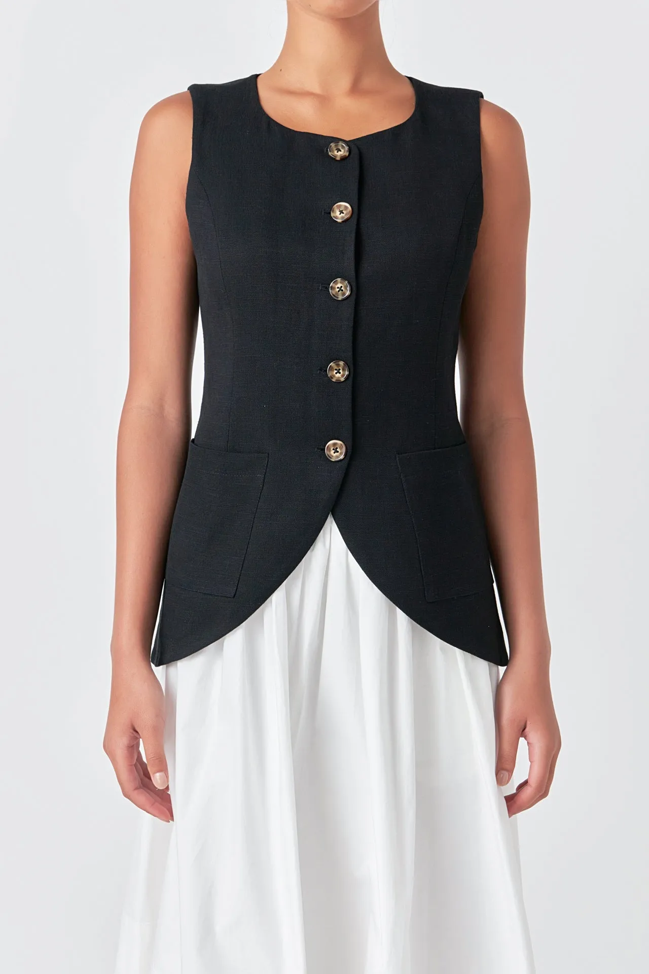 English Factory - Linen Waistcoat