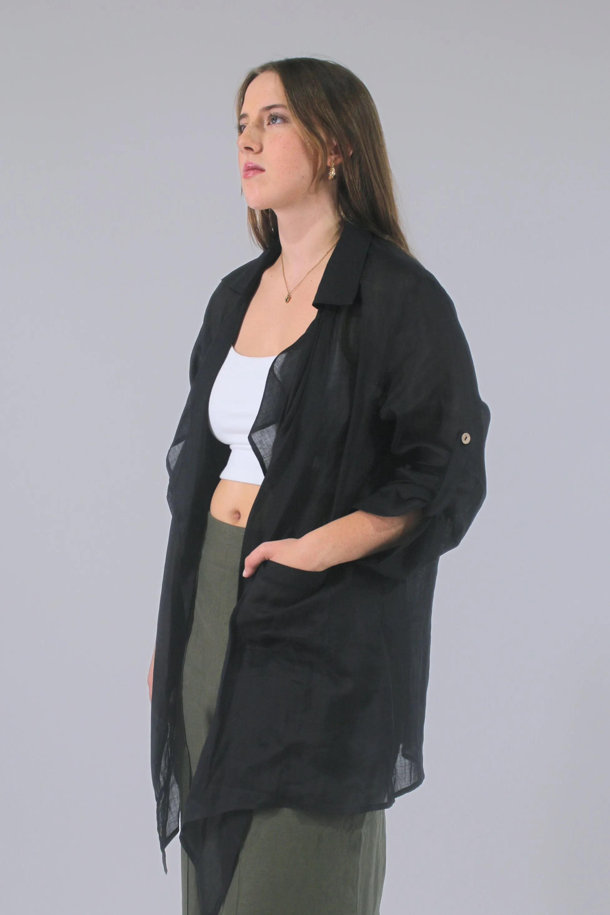 Fiona 100% Linen Cardigan