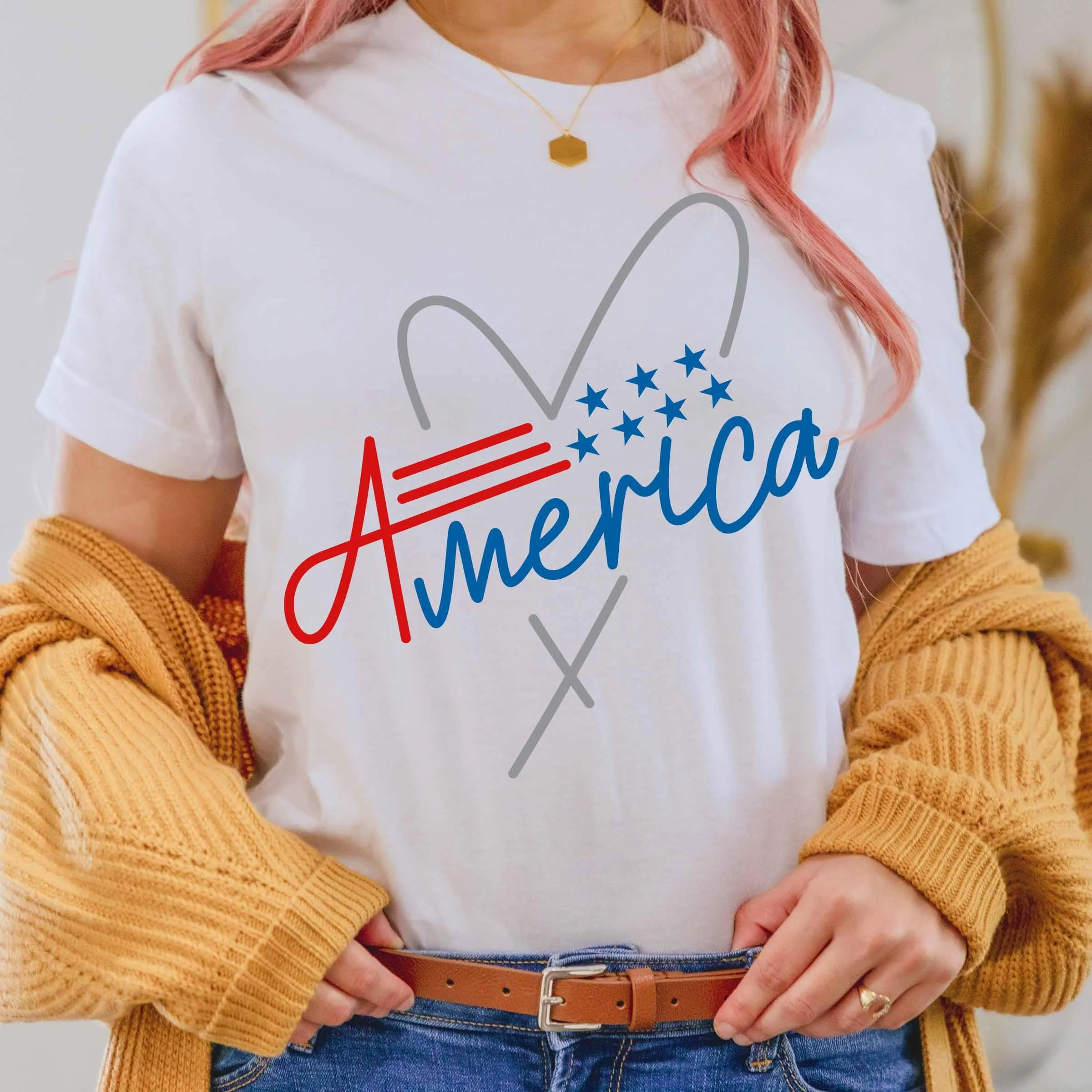 Fourth of July Shirt Graphic T-shirt
