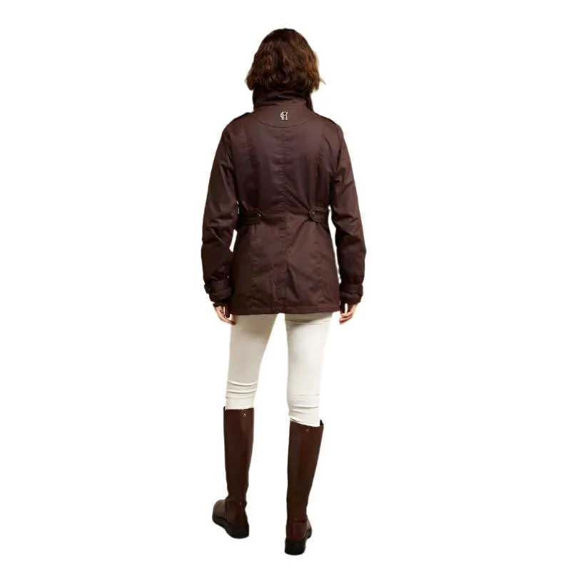 Holland Cooper Durham Wax Ladies Jacket - Chocolate
