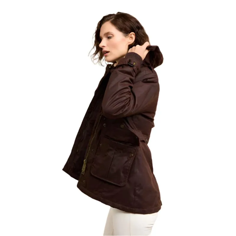 Holland Cooper Durham Wax Ladies Jacket - Chocolate