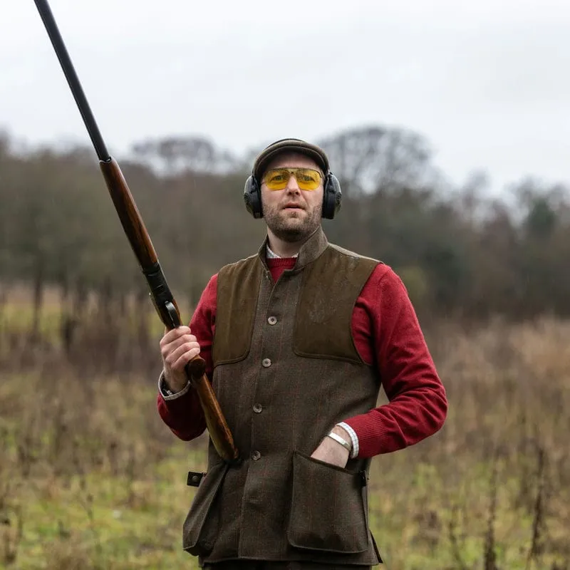 Laksen Mulland Mens Tweed Shooting Vest - Hastings Tweed