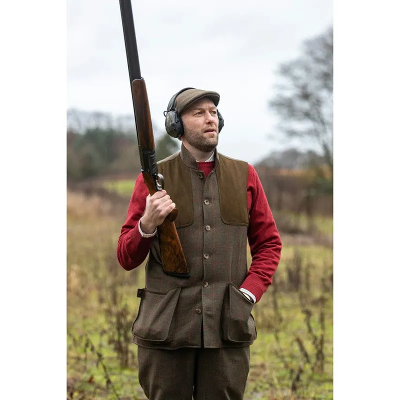 Laksen Mulland Mens Tweed Shooting Vest - Hastings Tweed