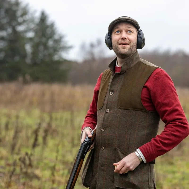 Laksen Mulland Mens Tweed Shooting Vest - Hastings Tweed