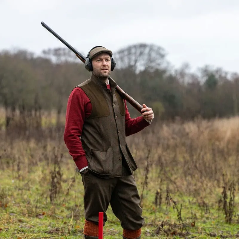 Laksen Mulland Mens Tweed Shooting Vest - Hastings Tweed