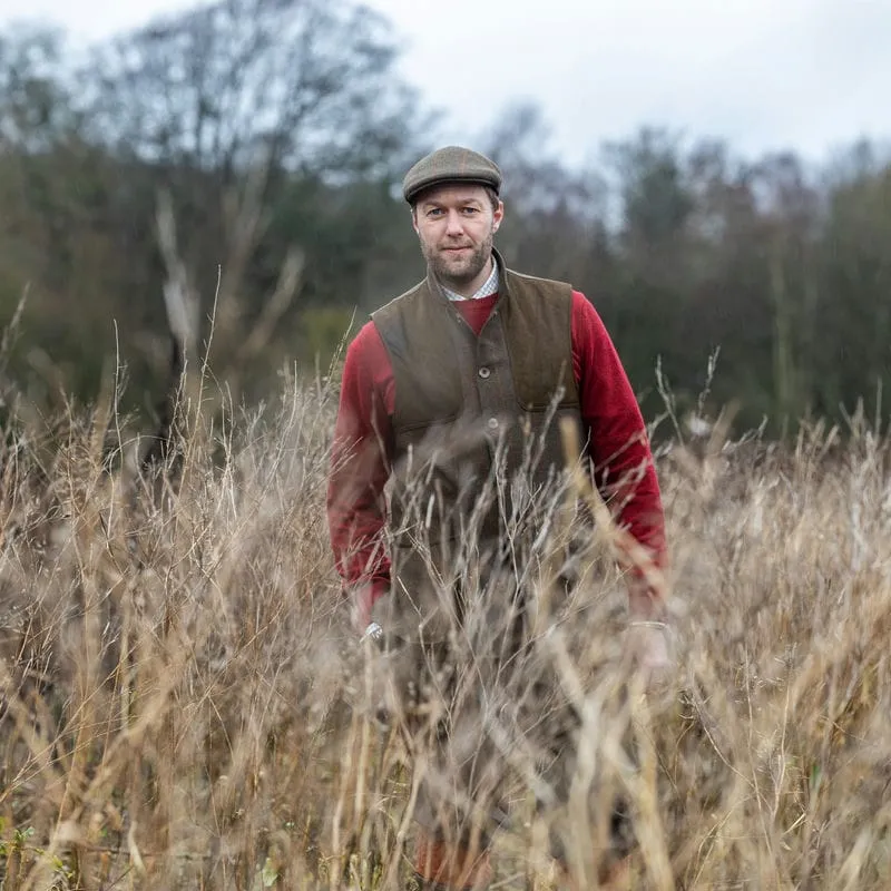 Laksen Mulland Mens Tweed Shooting Vest - Hastings Tweed