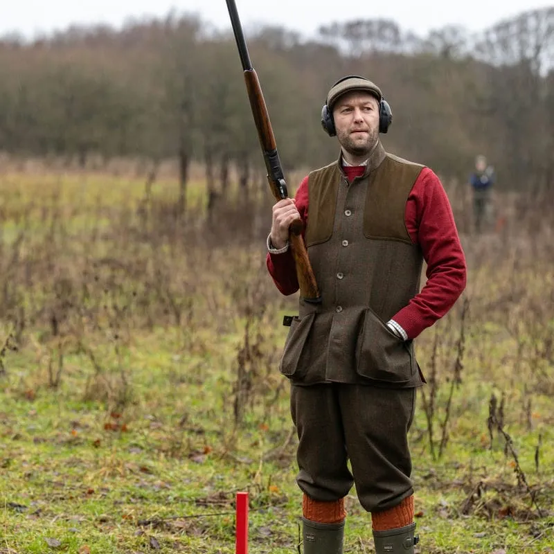 Laksen Mulland Mens Tweed Shooting Vest - Hastings Tweed