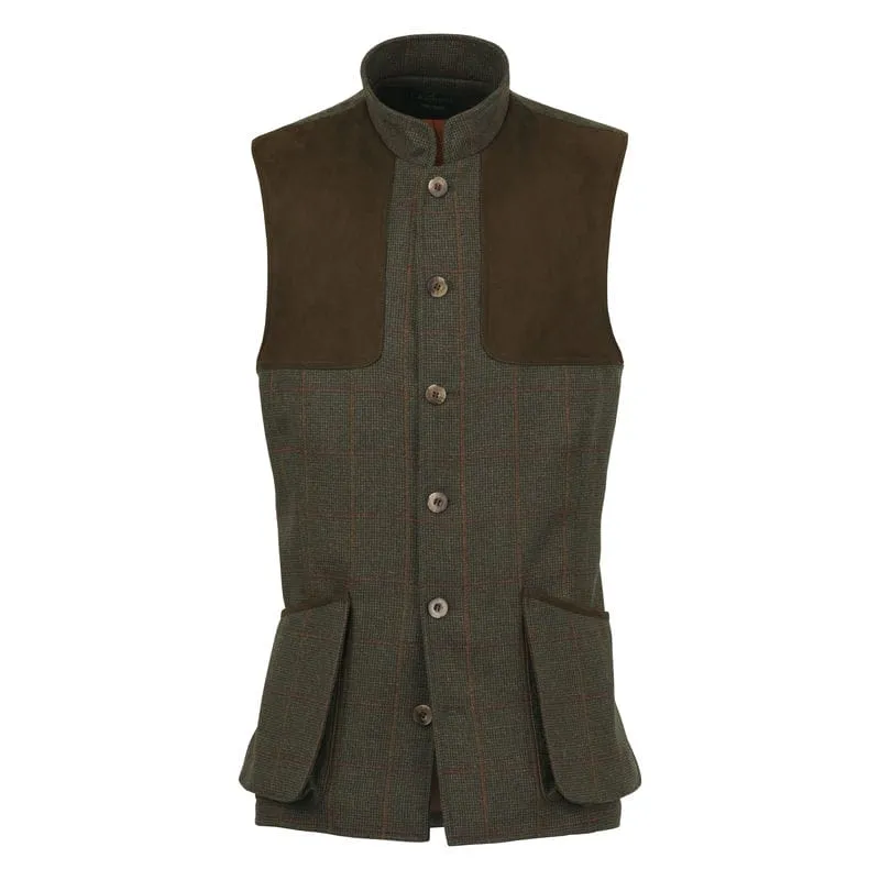 Laksen Mulland Mens Tweed Shooting Vest - Hastings Tweed
