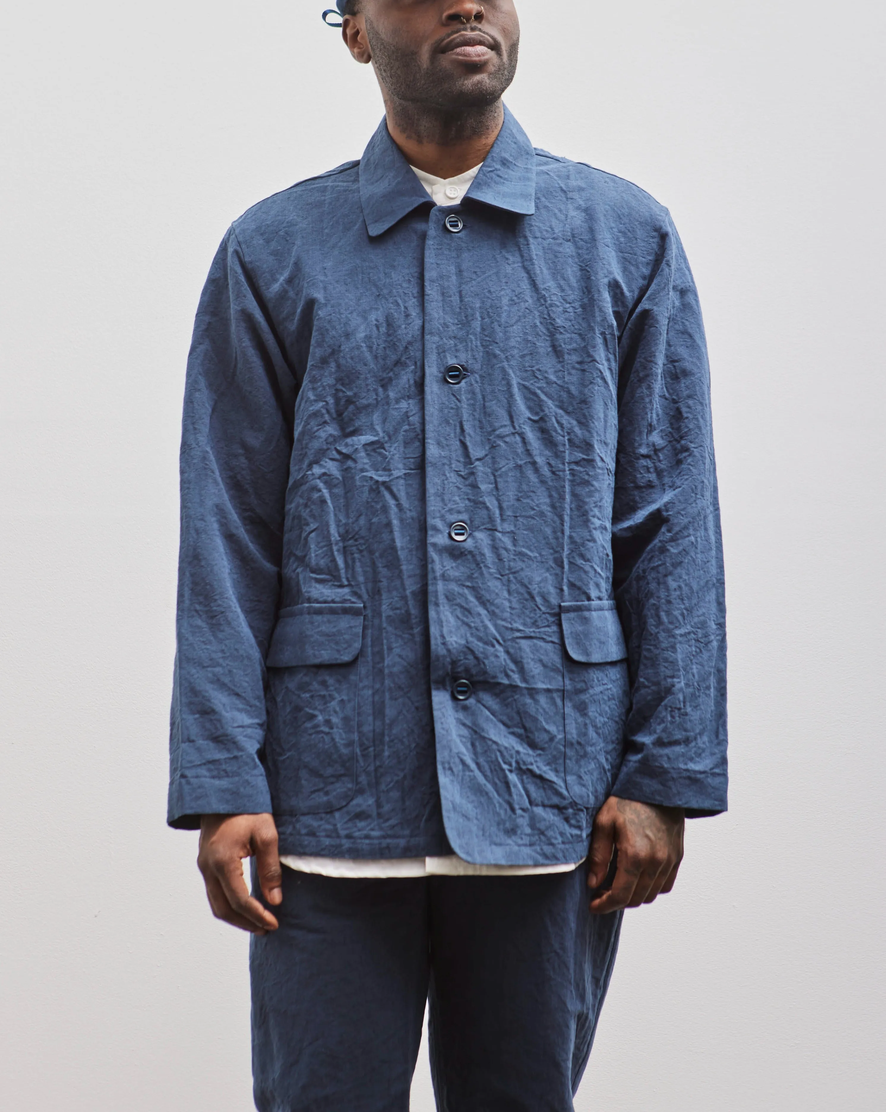 MAN-TLE R1602 Overshirt, Blue Metal