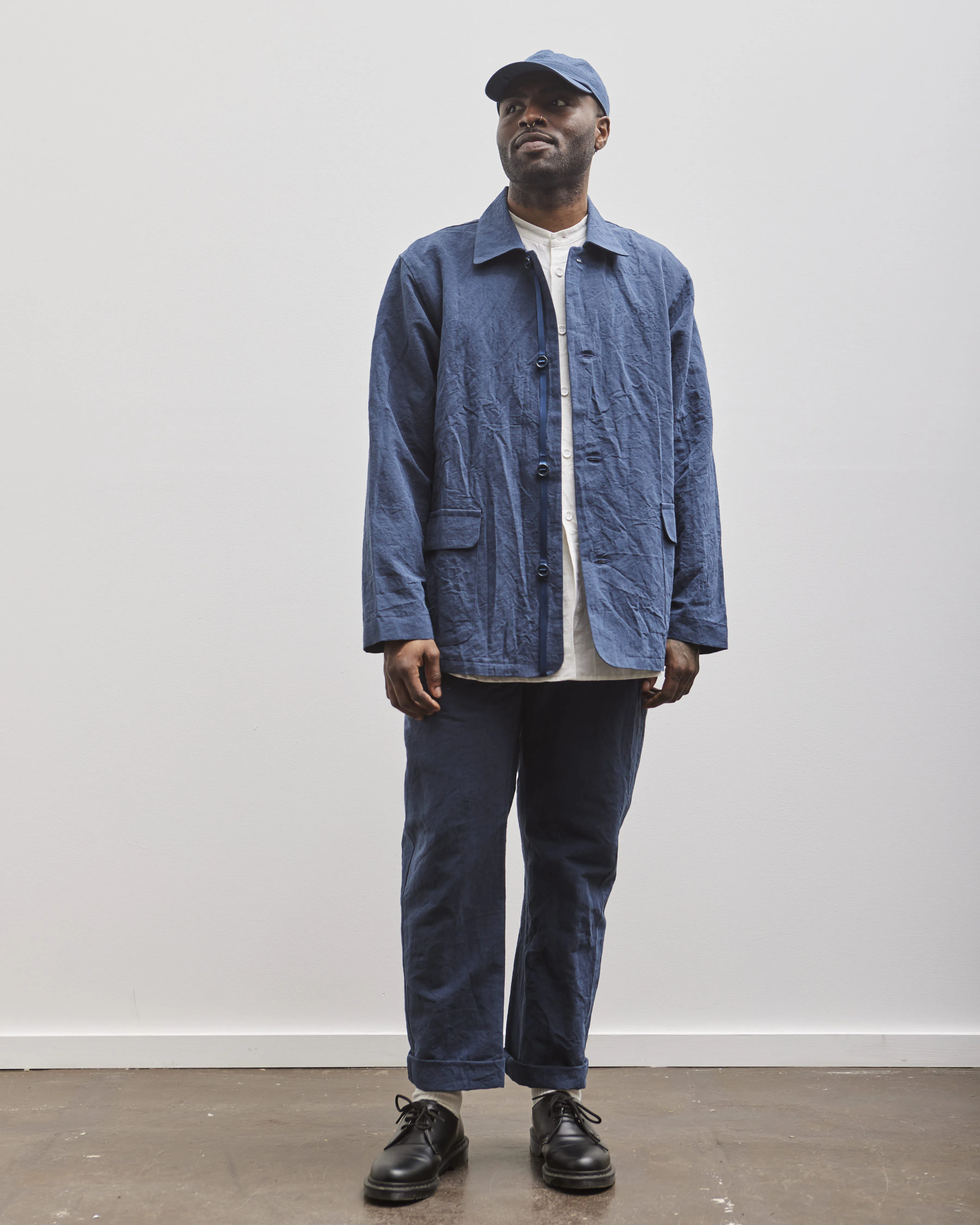 MAN-TLE R1602 Overshirt, Blue Metal