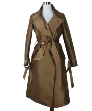 Max Mara Brown Trenchcoat sz 6