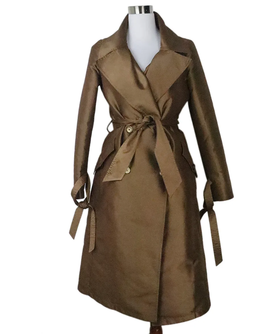 Max Mara Brown Trenchcoat sz 6