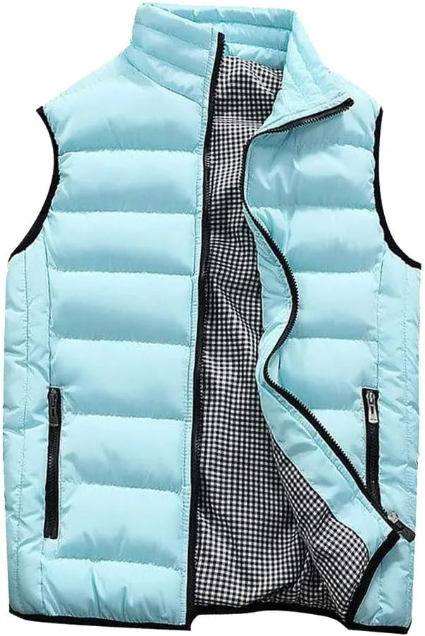 Mens Jackets Men Autumn Winter Coat Padded Cotton Vest Warm Hooded Thick Vest Tops Jacket Jackets