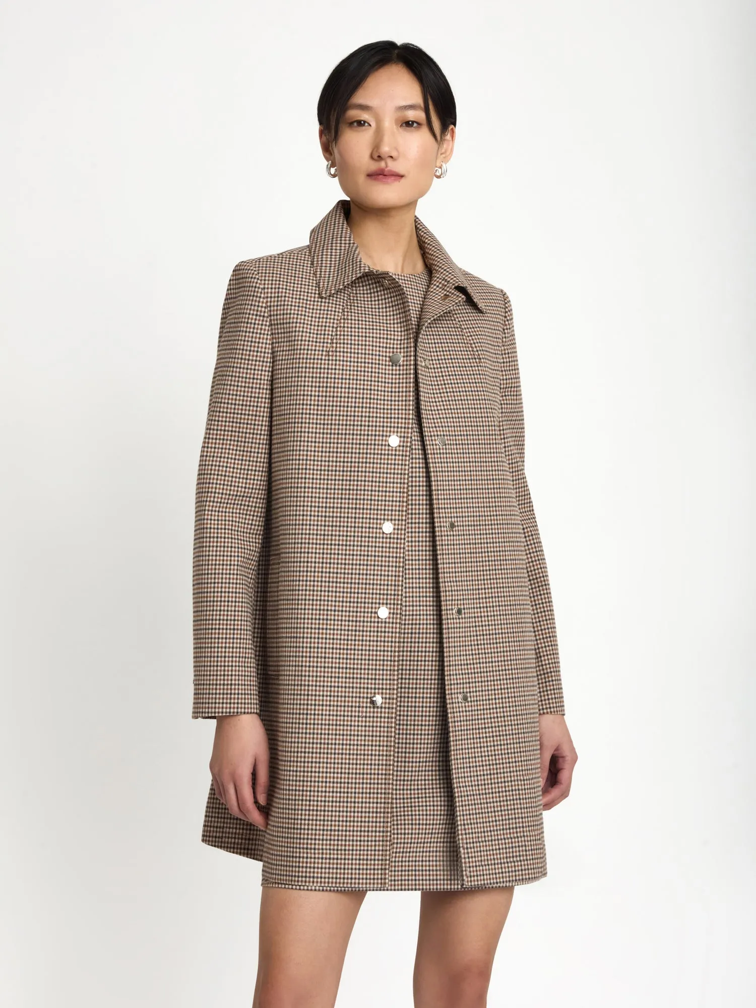 Mini check coat