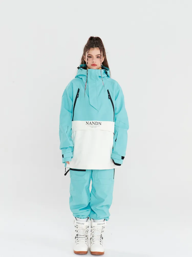 NANDN Insulated Colorblock Hood Jacket - US Only