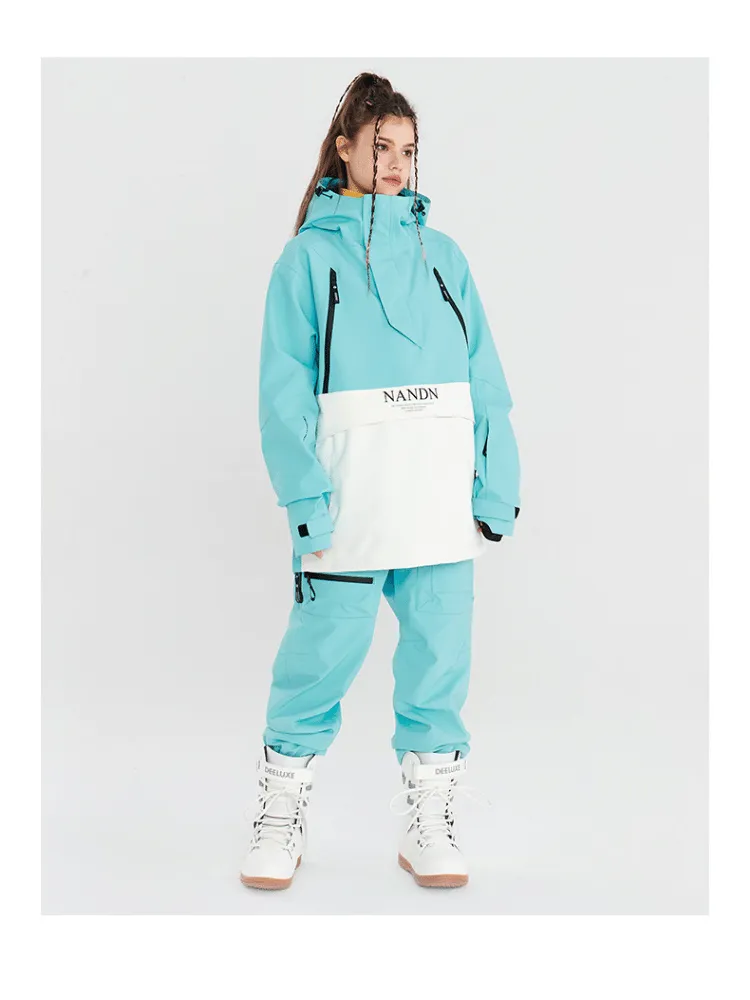 NANDN Insulated Colorblock Hood Jacket - US Only