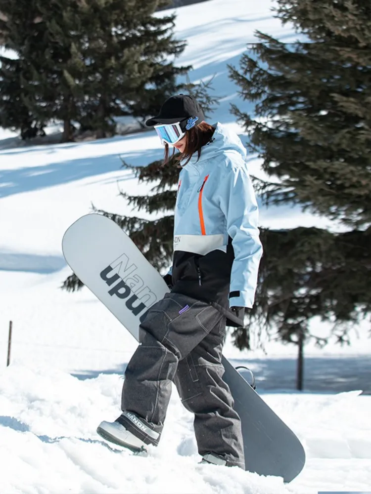 NANDN Insulated Colorblock Hood Jacket - US Only