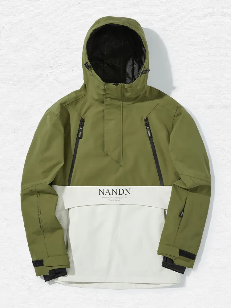 NANDN Insulated Colorblock Hood Jacket - US Only