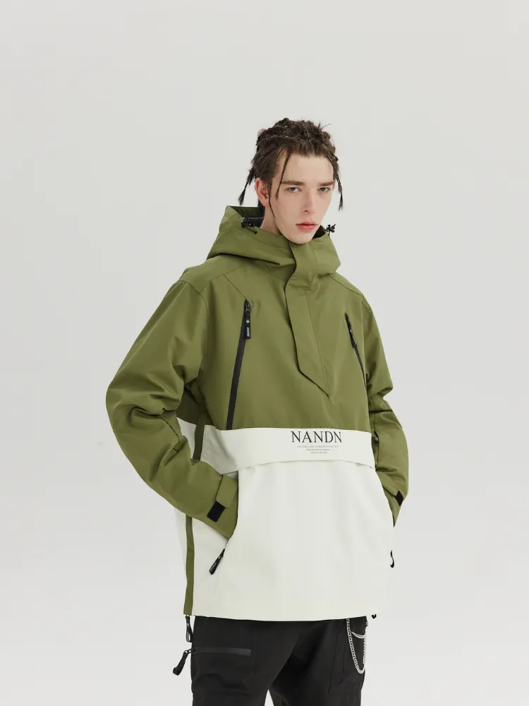 NANDN Insulated Colorblock Hood Jacket - US Only