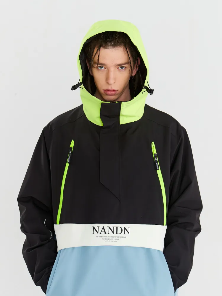 NANDN Insulated Colorblock Hood Jacket - US Only