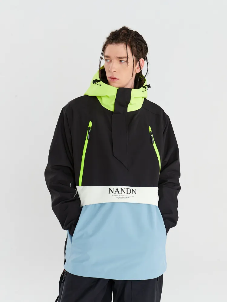 NANDN Insulated Colorblock Hood Jacket - US Only