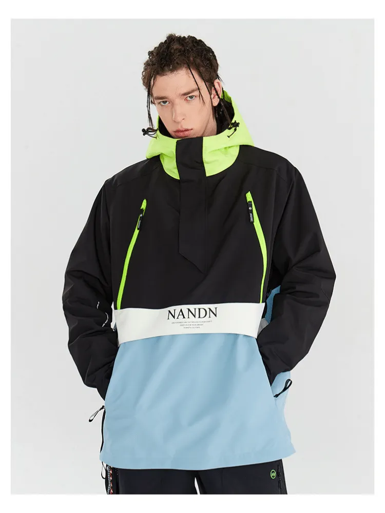 NANDN Insulated Colorblock Hood Jacket - US Only