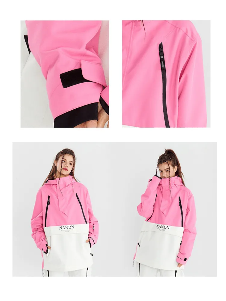 NANDN Insulated Colorblock Hood Jacket - US Only
