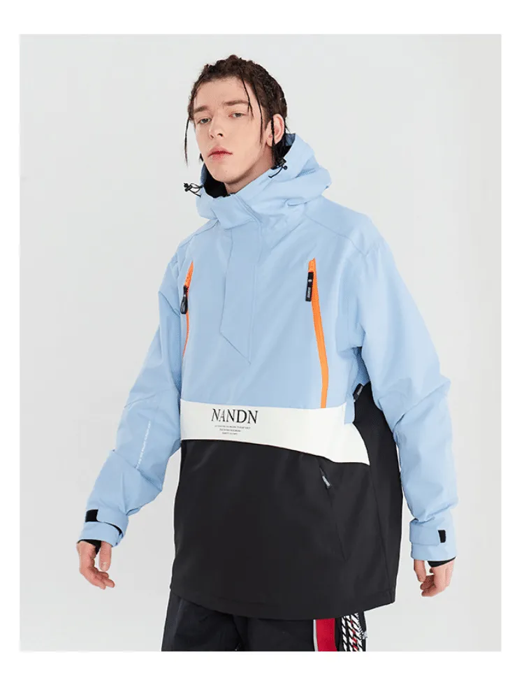 NANDN Insulated Colorblock Hood Jacket - US Only