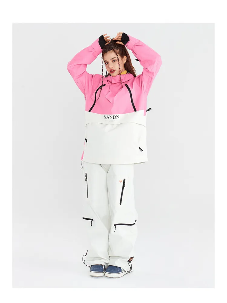 NANDN Insulated Colorblock Hood Jacket - US Only