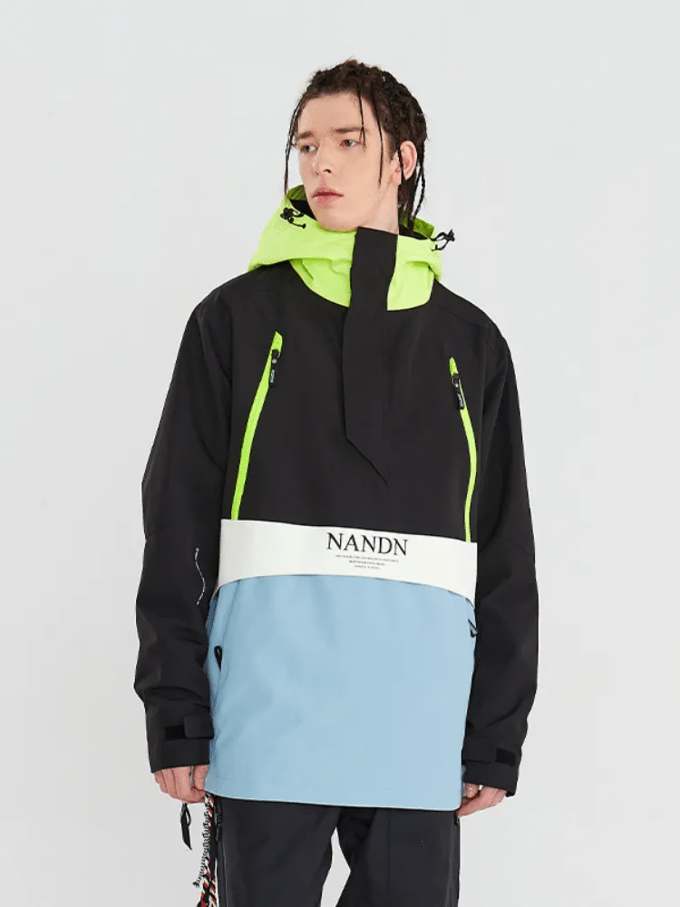NANDN Insulated Colorblock Hood Jacket - US Only