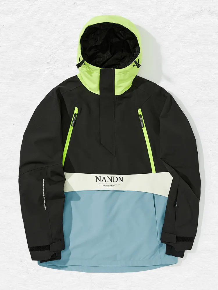 NANDN Insulated Colorblock Hood Jacket - US Only