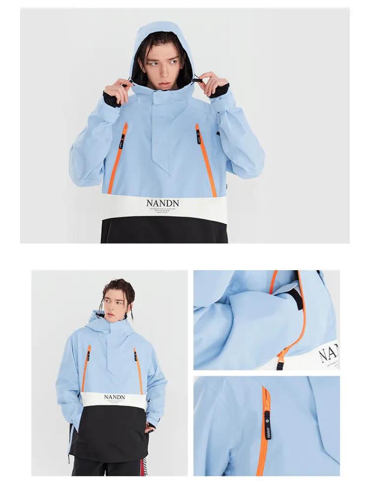 NANDN Insulated Colorblock Hood Jacket - US Only