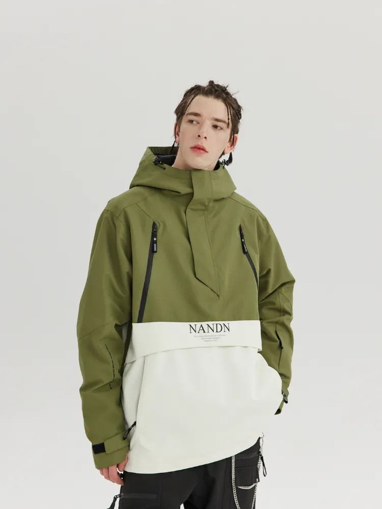 NANDN Insulated Colorblock Hood Jacket - US Only